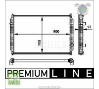 Radiatore acqua Mahle per BOVA Futura Magiq SOLARIS URBINO