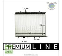 Radiatore acqua Mahle per CITROEN BERLINGO XSARA C4 I PEUGEOT PARTNER RANCH 308