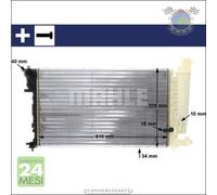 Radiatore acqua Mahle per CITROEN ZX PEUGEOT 306 #rg