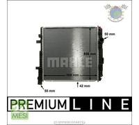 Radiatore acqua Mahle per MERCEDES VARIO 818 815 813 812 810 618 615 613 O