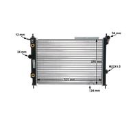 MAHLE ORIGINAL CR 1493 000S Radiatore motore