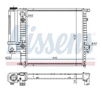 NISSENS 60613A Radiatore, Raffreddamento motore per BMW