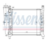 Radiatore Acqua Motore Adatto A per Fiat Delle Nazioni Unite 146A / e. 45 Ad.es.