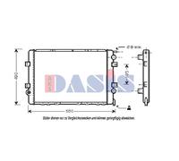 AKS DASIS 181780N Radiatore motore