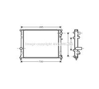 Radiatore Acqua Motore Chrysler 300C 3.0 Diesel dal 2004 NUOVO