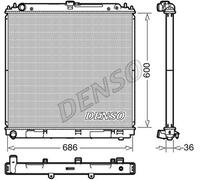 Radiatore Raffreddamento motore PER Nissan NP300 Navara 2.5 dCi 140 KW 190 CV