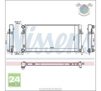 Radiatore acqua Nissens per AUDI A1 SEAT TOLEDO IV SKODA RAPID