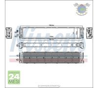 Radiatore acqua Nissens per AUDI A6 A5 A4