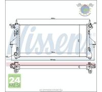 Radiatore acqua Nissens per FIAT DUCATO