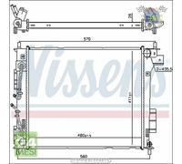 Radiatore acqua Nissens per KIA SOUL bet