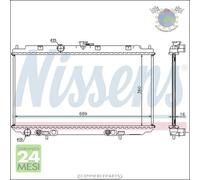 Radiatore acqua Nissens per NISSAN PRIMERA bis