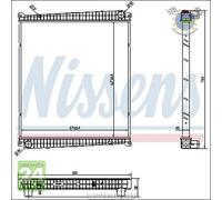 Radiatore acqua Nissens per RENAULT MASTER TRUCKS MASCOTT #46
