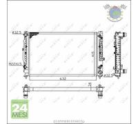 Radiatore acqua NRF per AUDI A6 A4 SKODA SUPERB VW PASSAT (3B6) (3B5) (3B3) #lw