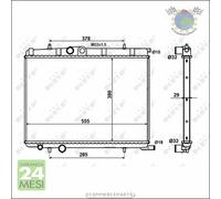 Radiatore acqua NRF per CITROEN BERLINGO XSARA C4 I PEUGEOT PARTNER RANCH 20 #5i