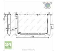 Radiatore acqua NRF per DAEWOO MATIZ #ry