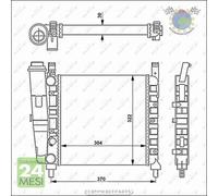 Radiatore acqua NRF per FIAT UNO