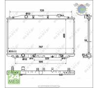 Radiatore acqua NRF per HONDA ACCORD VIII