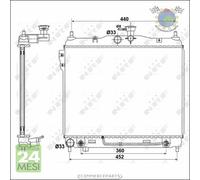 Radiatore acqua NRF per HYUNDAI GETZ #pp