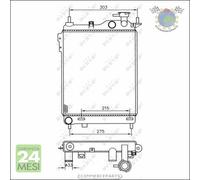 Radiatore acqua NRF per HYUNDAI GETZ #rm