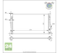 Radiatore acqua NRF per MAZDA 3 #1q
