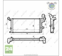 Radiatore acqua NRF per MERCEDES ATEGO 2628 2528 2523 2229 2228 2226 2224 22 #yb