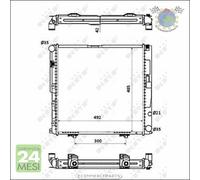 Radiatore acqua NRF per MERCEDES 220 200 124 #ym