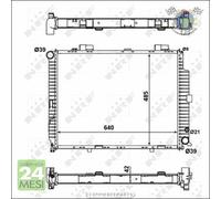 Radiatore acqua NRF per MERCEDES CLASSE E 300 #6q