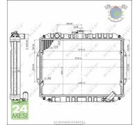 Radiatore acqua NRF per MITSUBISHI L200
