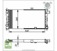 Radiatore acqua NRF per OPEL KADETT D ASCONA C