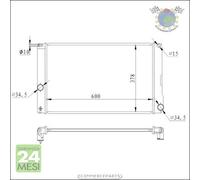 Radiatore acqua NRF per TOYOTA AURIS