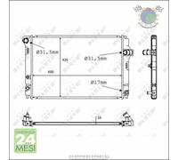 Radiatore acqua NRF per TOYOTA YARIS bbu
