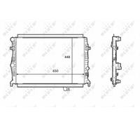 RADIATORE ACQUA NRF PER VOLKSWAGEN AUDI SEAT SKODA 58398