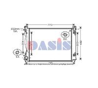 AKS DASIS 480053N Radiatore motore