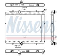 Radiatore Acqua per Citroën Berlingo C4 II Peugeot Partner Tepee 5008