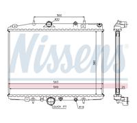 NISSENS Radiatore motore