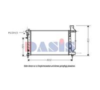 AKS DASIS 060810N Radiatore motore