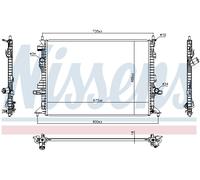 NISSENS 606908 Radiatore motore