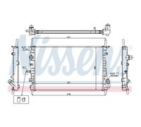 Radiatore Acqua per Ford Mondeo III Familiare BWY 2.0 TDCI 2.5 V6 24V ST220