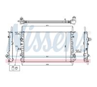 Radiatore Acqua Per Ford Mondeo III Turnier BWY 2.0 TDCI 2.5 V6 24V ST220