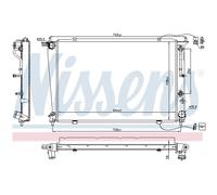 Radiatore Acqua per Hyundai H-1 Scatola H-1 / Starex Monovolume A1