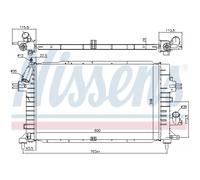 NISSENS 630752 Radiatore motore