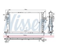 Radiatore Acqua Per Opel Combo Furgone/Coupé Chevrolet Corsa Berlina