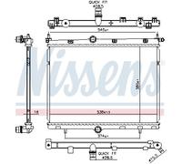 NISSENS 606859 Radiatore motore