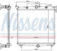 NISSENS 607031 Radiatore motore