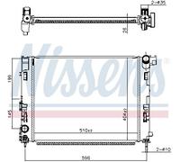 NISSENS 607086 Radiatore motore