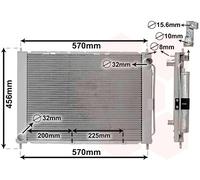 VAN WEZEL Gruppo raffreddamento 4300M499 per RENAULT TWINGO II (CN0) Wind Cabrio