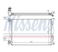 Radiatore Acqua Radiatore Motore Adatto A per Audi A6 Avant. 4F5 C6 2.0 Tdi