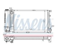 Radiatore Acqua Radiatore Motore Adatto A per BMW 5er E34 520i