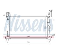 Radiatore Acqua Radiatore Motore Adatto A per Chrysler Voyager II Esso 2.5i 3.3i