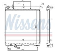 NISSENS 61279 Radiatore motore